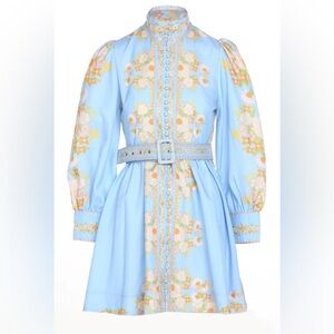 Beulah Style Baby Blue Button Down dress